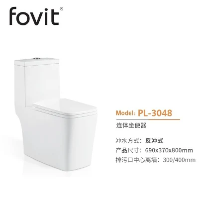 현대 위생 도자기 사각형 모양 도자기 세라믹 욕실 한 조각 화장실 화장실
